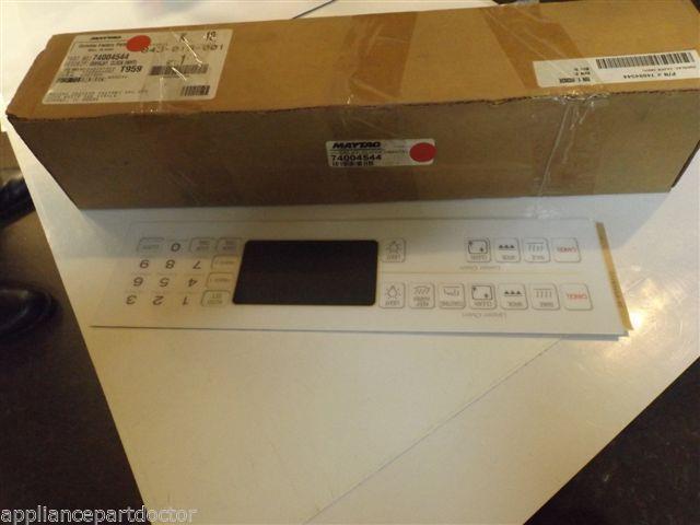 MAYTAG STOVE 74004544 Overlay, Clock (wht) NEW IN BOX MAYTAG STOVE 74004544 Overlay, Clock (wht) NEW IN BOX